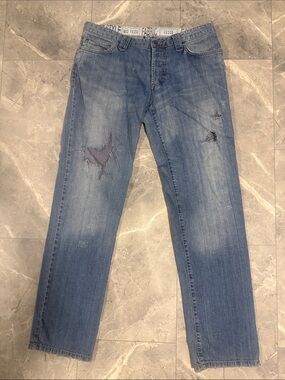 D&G Men's Light Blue Straight Jeans
